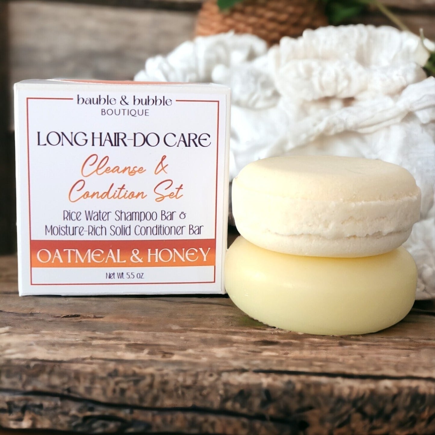 Long Hair-Do Care Shampoo & Conditioner Bar Set